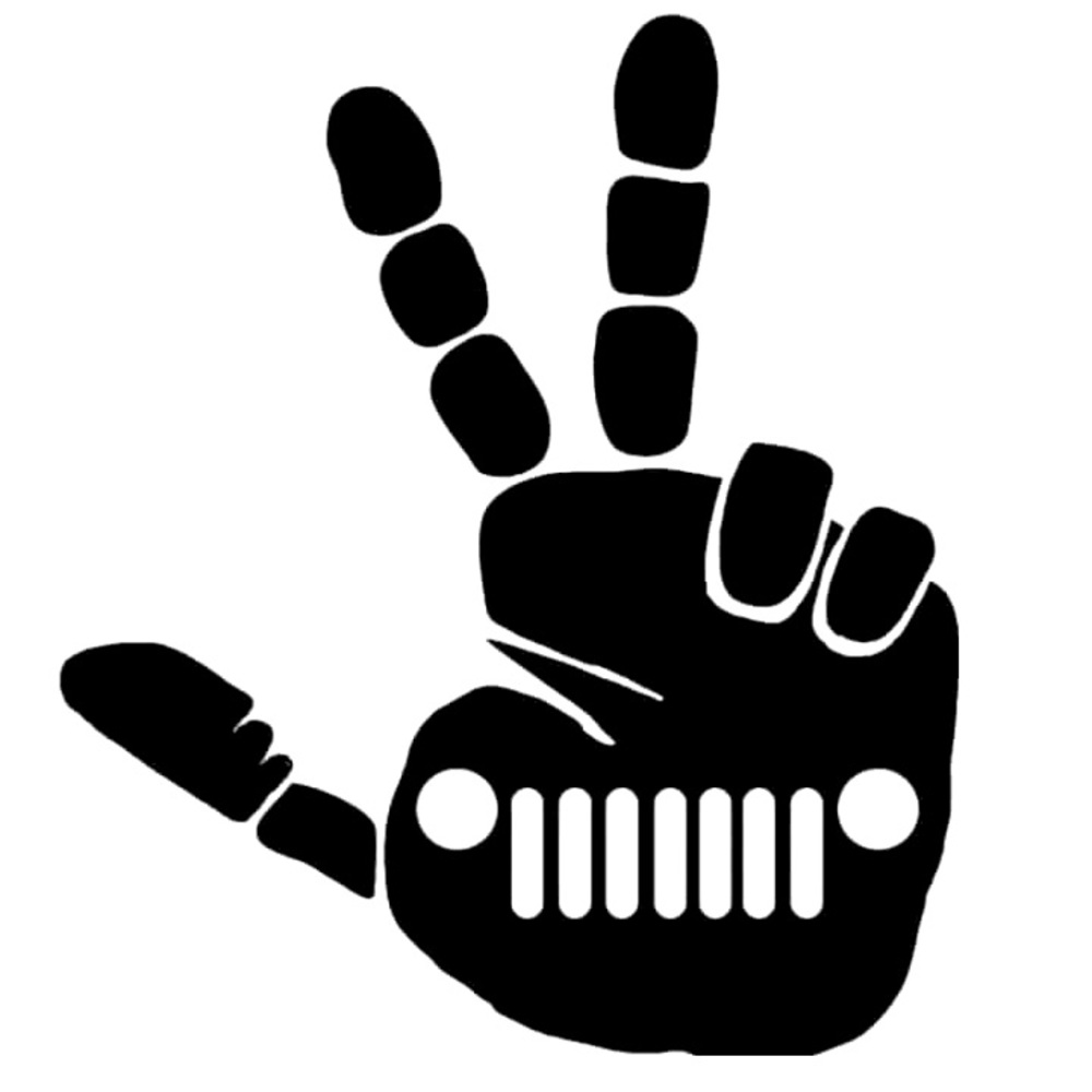 Jeep Wave Bumper Sticker